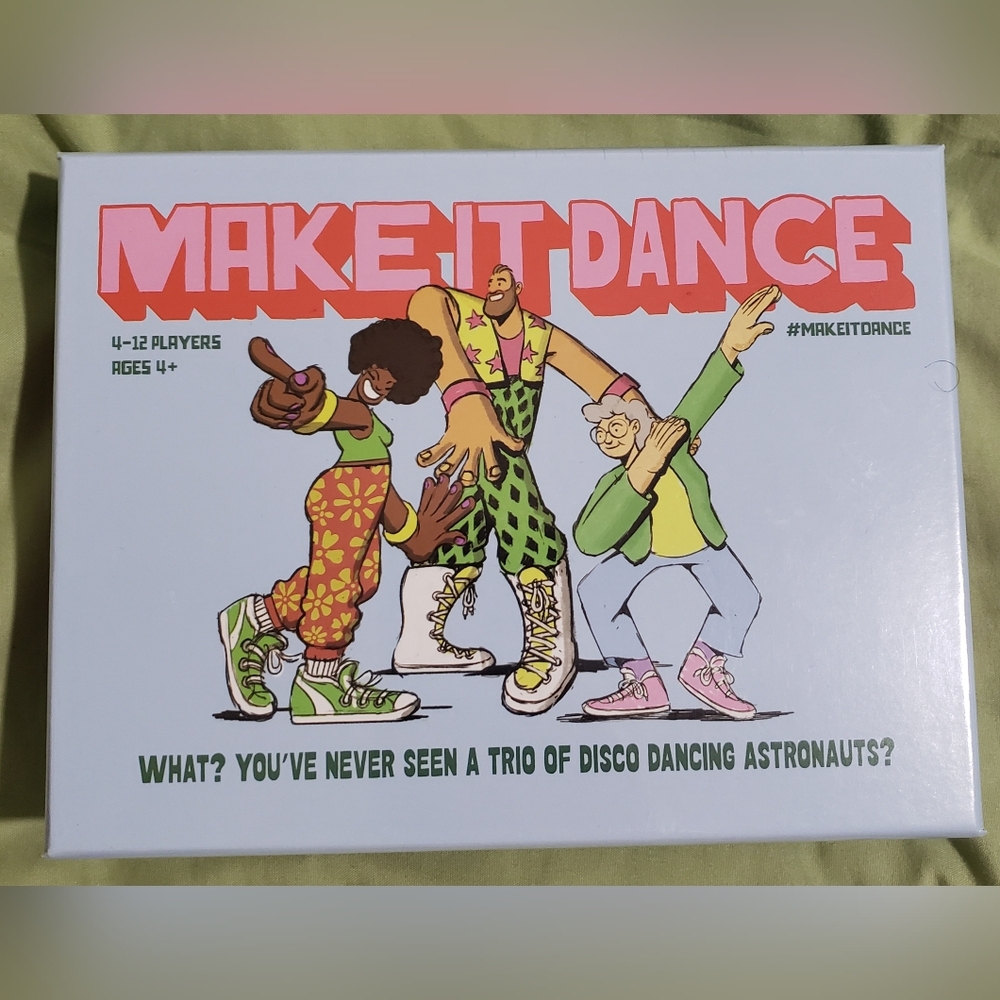 MAKE IT DANCE 2024 Party Card Game Tik Tok Family Fun Rap Pop Disco Music NEW